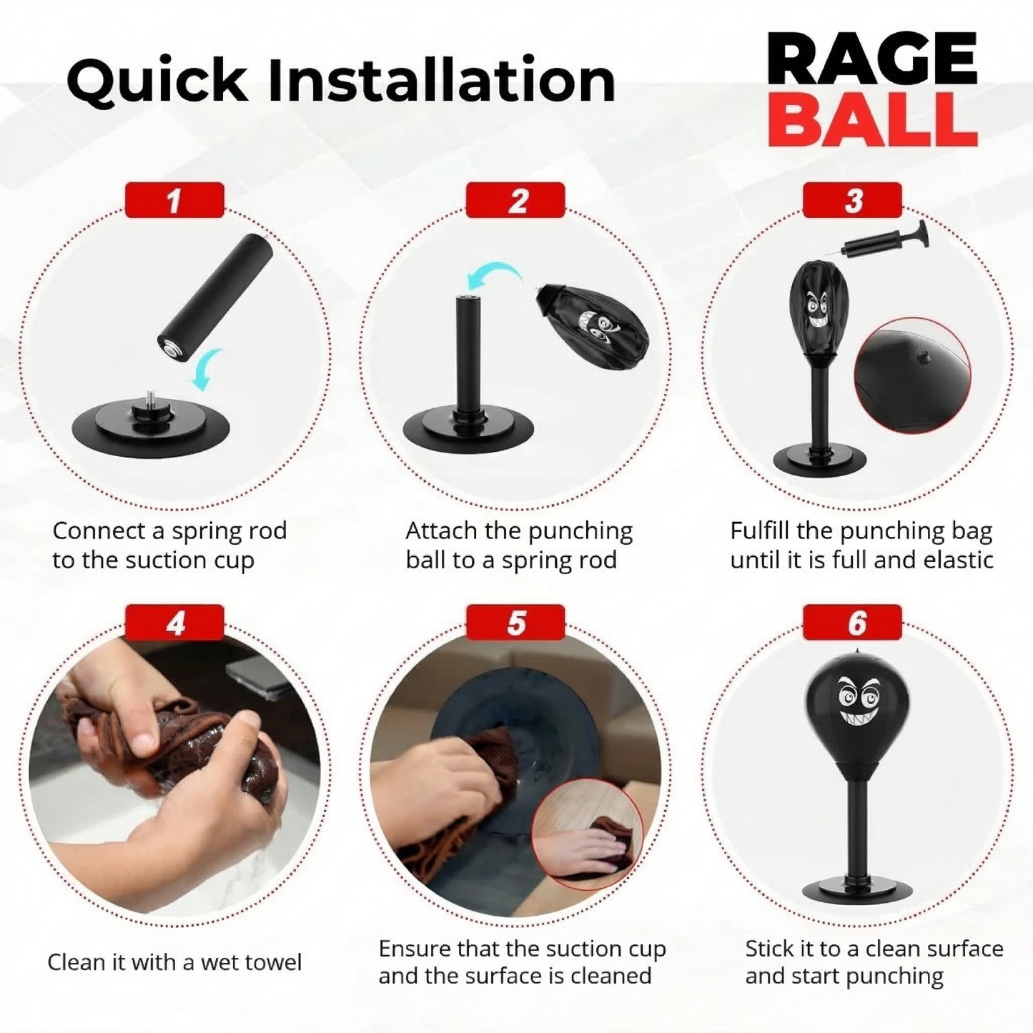 RageBall - Desktop Punching Bag